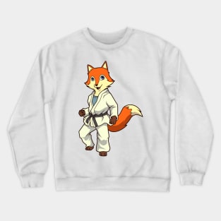 Comic fox does judo Crewneck Sweatshirt